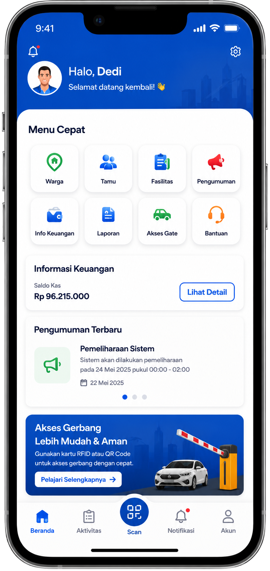 Aplikasi mobile Residovia